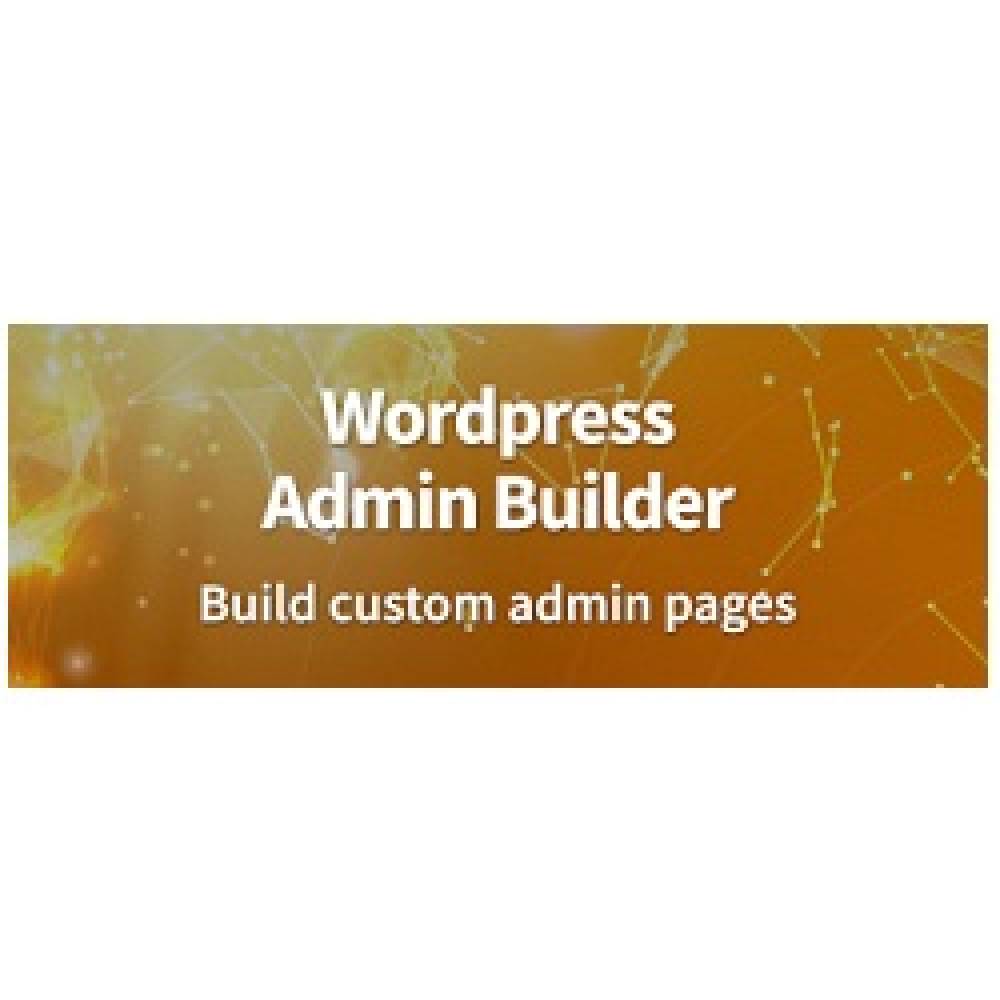 WordPress Admin Builder